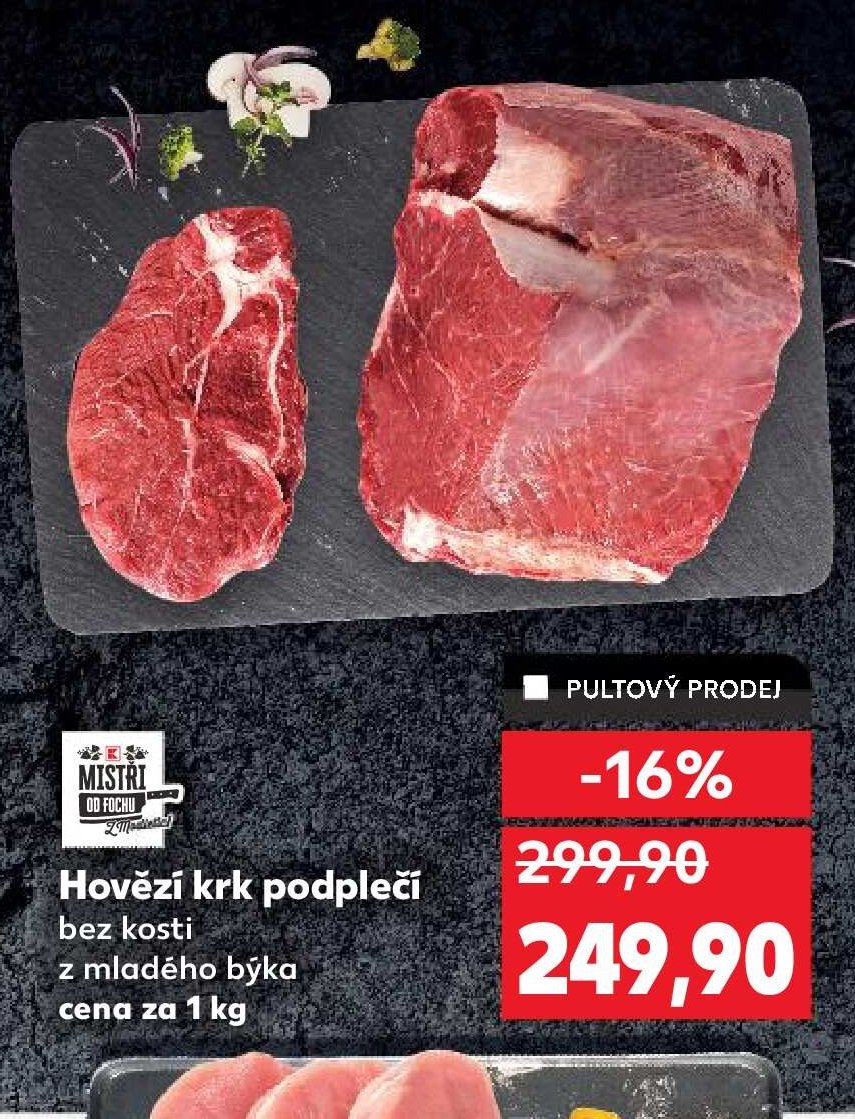 Hovězí krk podplečí bez kosti