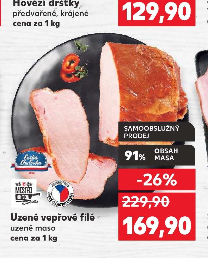 Uzené vepřové filé