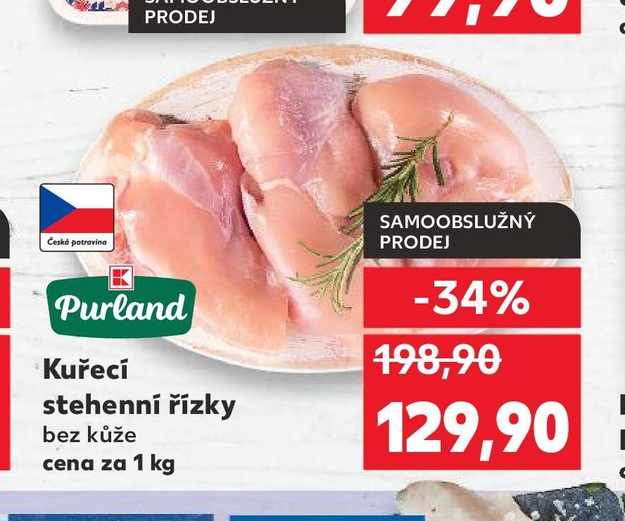 Purland Kuřecí stehenní řízky bez kůže