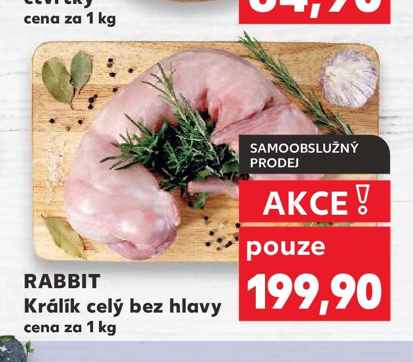 Rabbit Králík celý bez hlavy