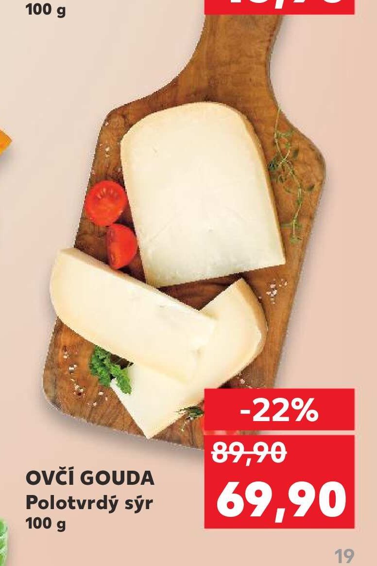 OVČÍ GOUDA Polotvrdý sýr