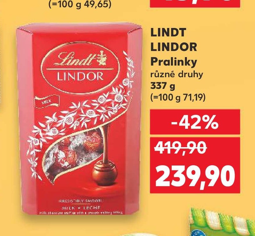 Lindt Lindor Pralinky