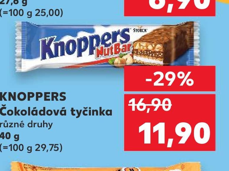 Knoppers Čokoládová tyčinka