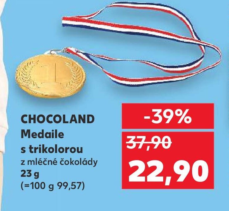 Chocoland Medaile s trikolorou