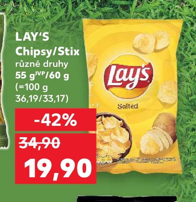 Lay's Chipsy/Stix různé druhy 55 g