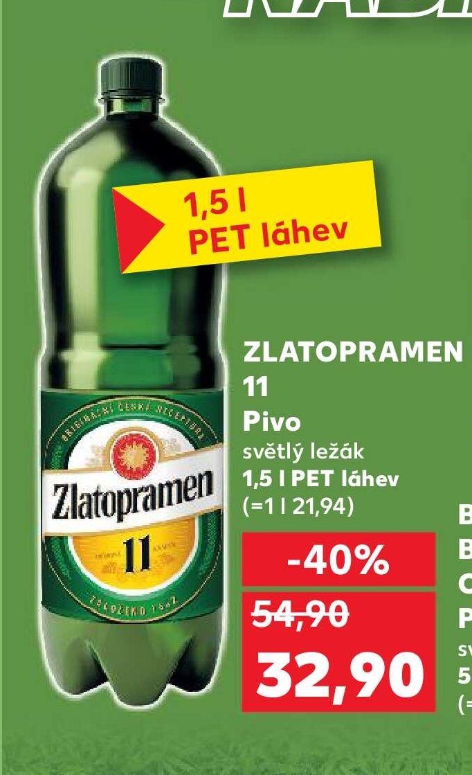 Zlatopramen 11 pivo