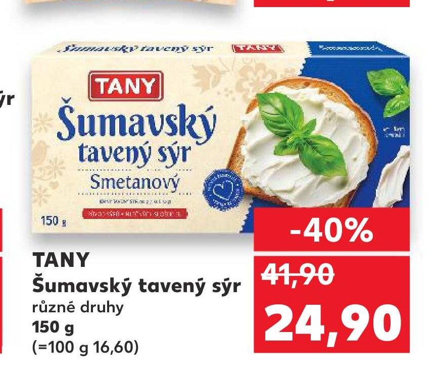 TANY Šumavský tavený sýr 150 g