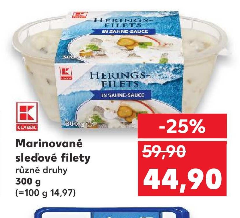 Marinované sledové filety