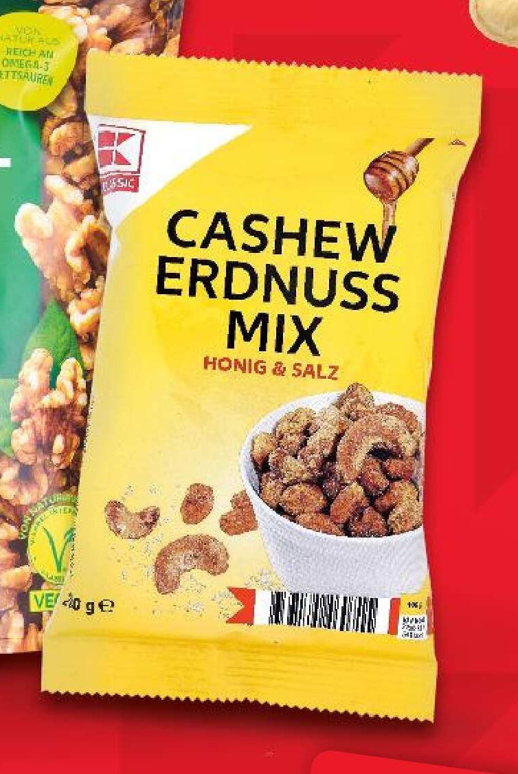 K-Classic Cashew Erdnuss Mix Honig & Salz