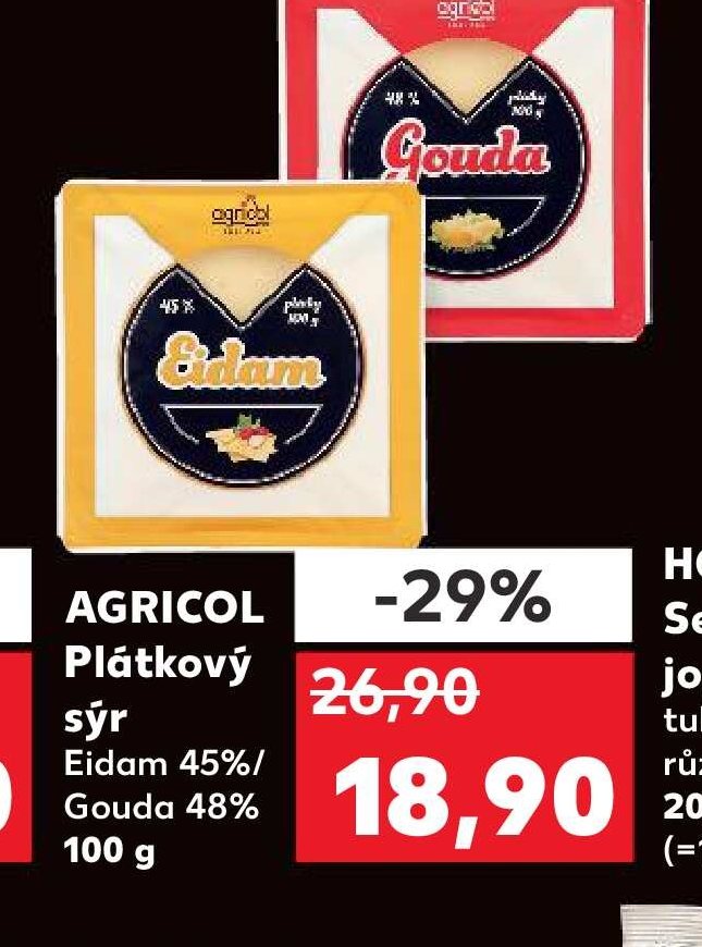 Agricol Plátkový sýr