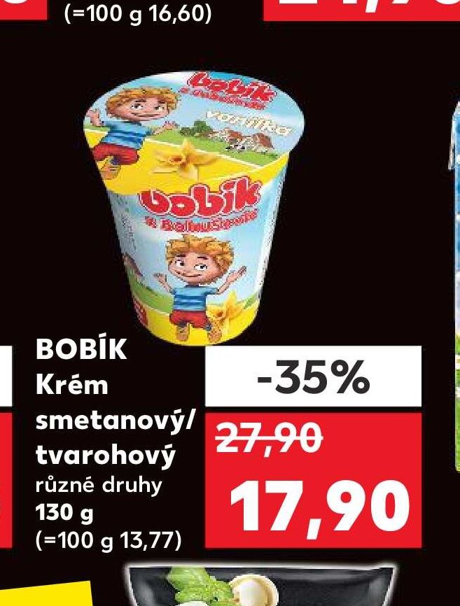 Bobík Krém smetanový/tvarohový