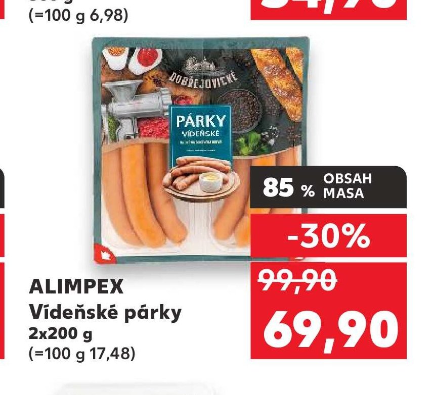 ALIMPEX Vídeňské párky