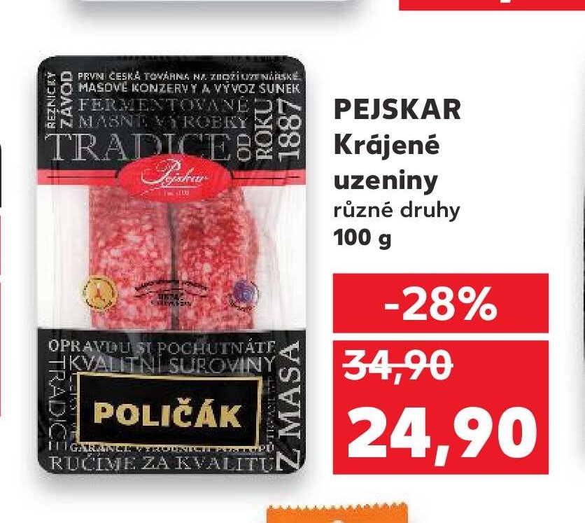 PEJSKAR Krájené uzeniny