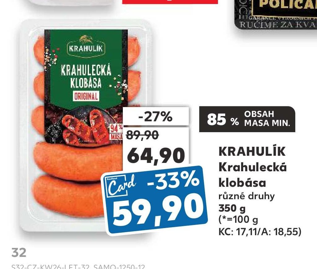 KRAHULÍK Krahulecká klobása