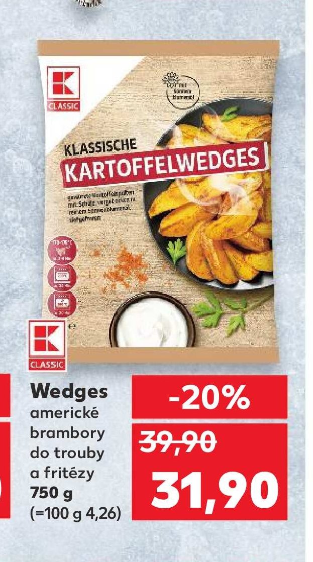 Classic Kartoffelwedges (americké brambory) 750 g