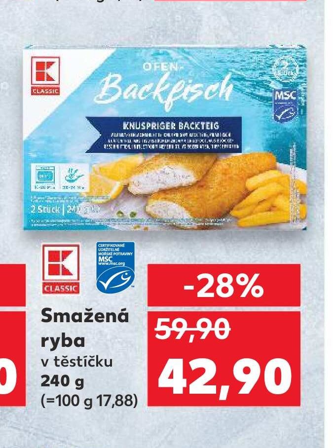 Classic Smažená ryba v těstíčku 240 g