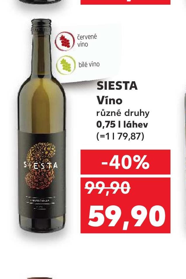 SIESTA Víno
