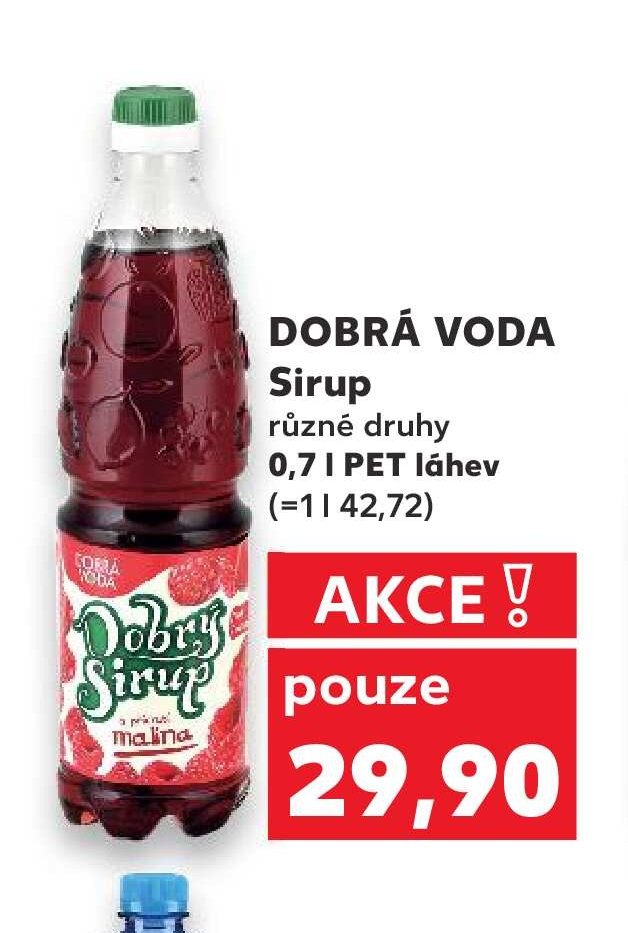 DOBRÁ VODA Sirup