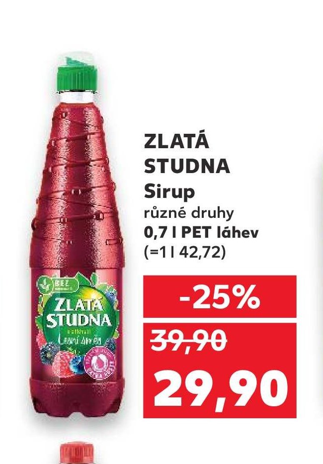 ZLATÁ STUDNA Sirup