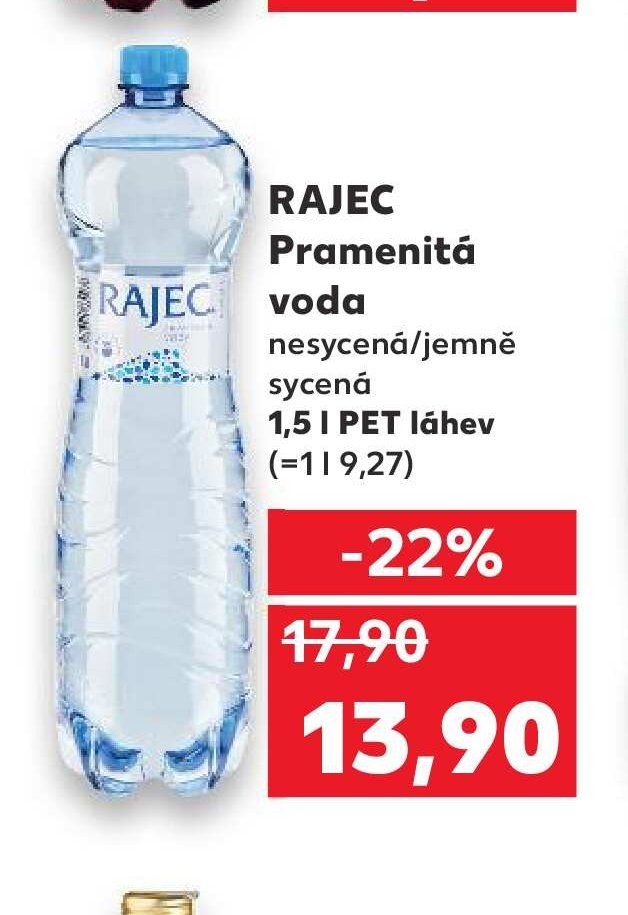 RAJEC Pramenitá voda