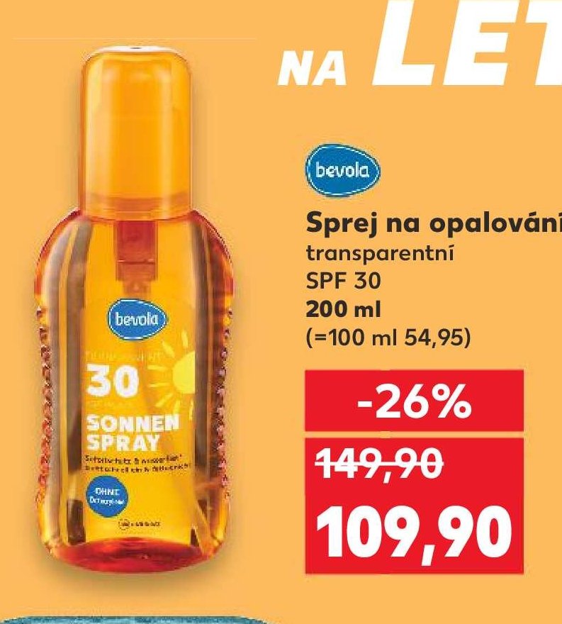 BEVOLA Sprej na opalování