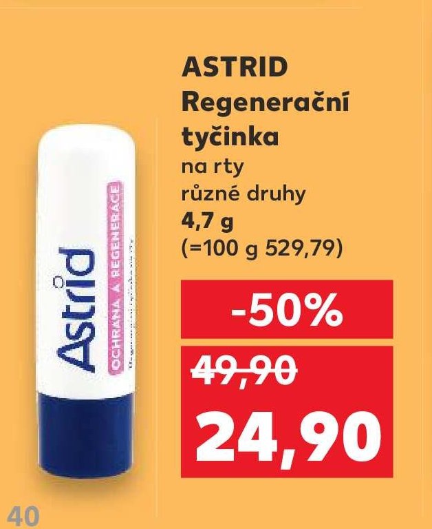 ASTRID REGENERAČNÍ tyčinka na rty