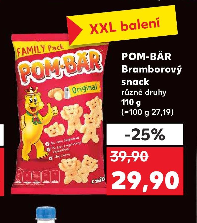 POM-BÄR Bramborový snack různé druhy 110 g
