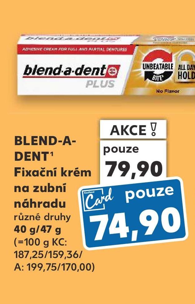 BLEND-A-DENT Fixační krém na zubní náhradu