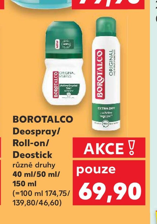 BOROTALCO Deospray/Roll-on/Deostick