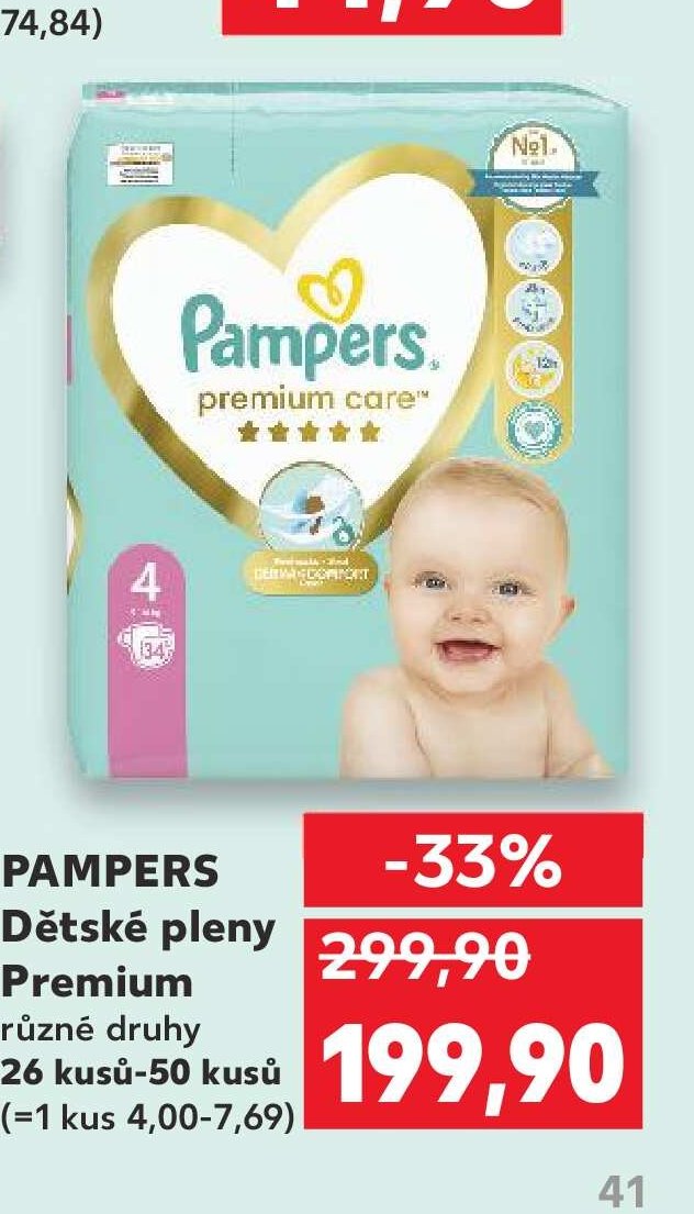 PAMPERS Dětské pleny Premium