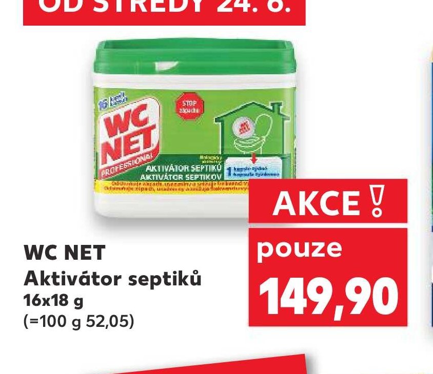 WC NET Aktivátor septiků