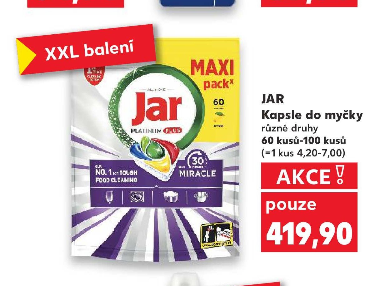 JAR Kapsle do myčky