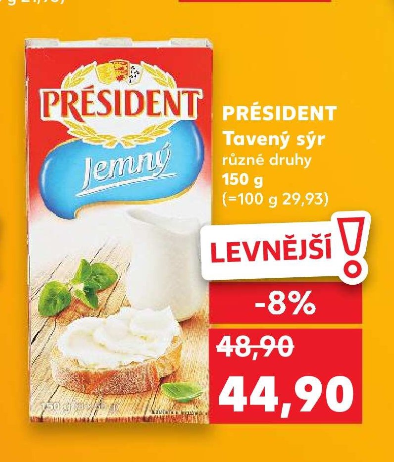 Président Tavený sýr