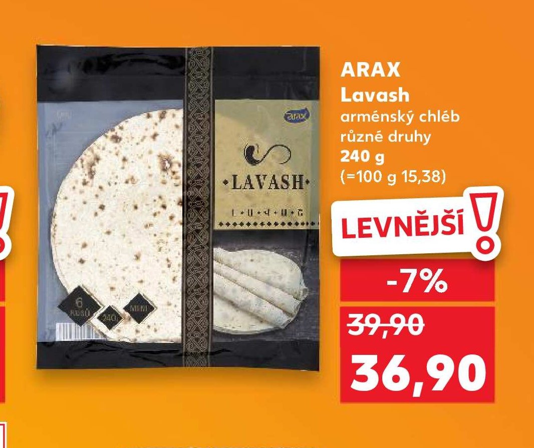 ARAX Lavash arménský chléb