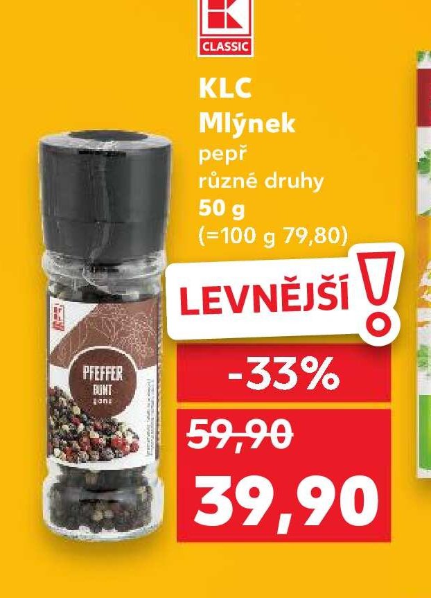 KLC Mlýnek pepř