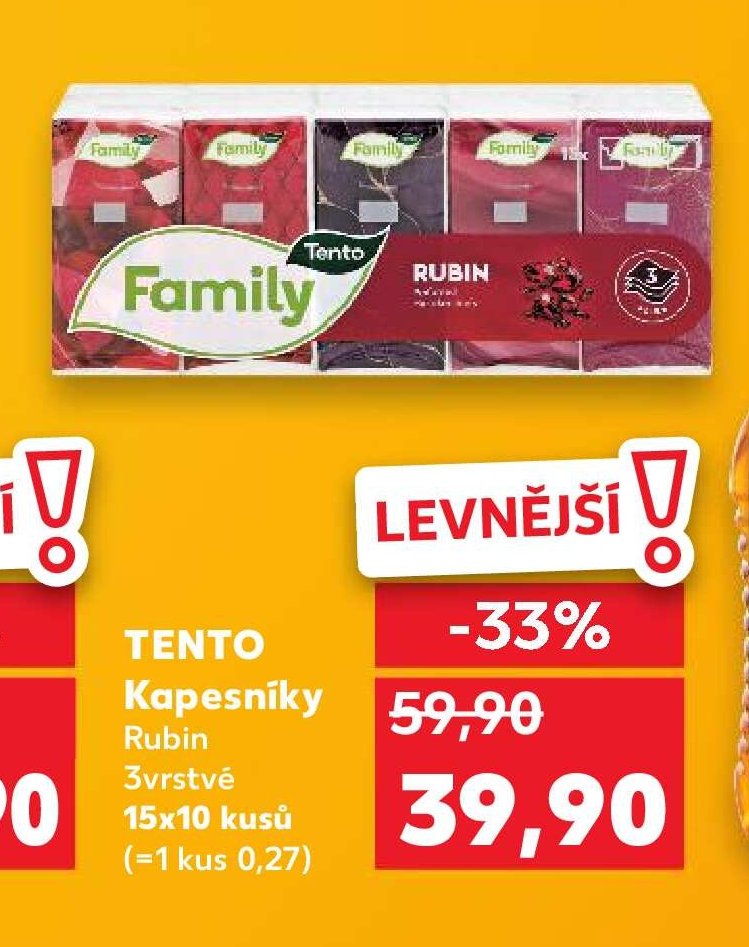 TENTO Kapesníky Rubin