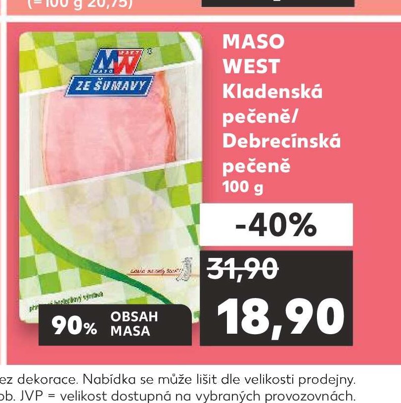 Maso West Kladenská pečeně / Debrecínská pečeně