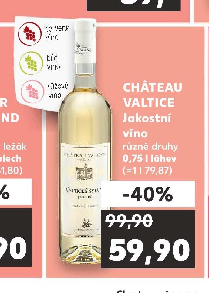 CHÂTEAU VALTICE Jakostní víno