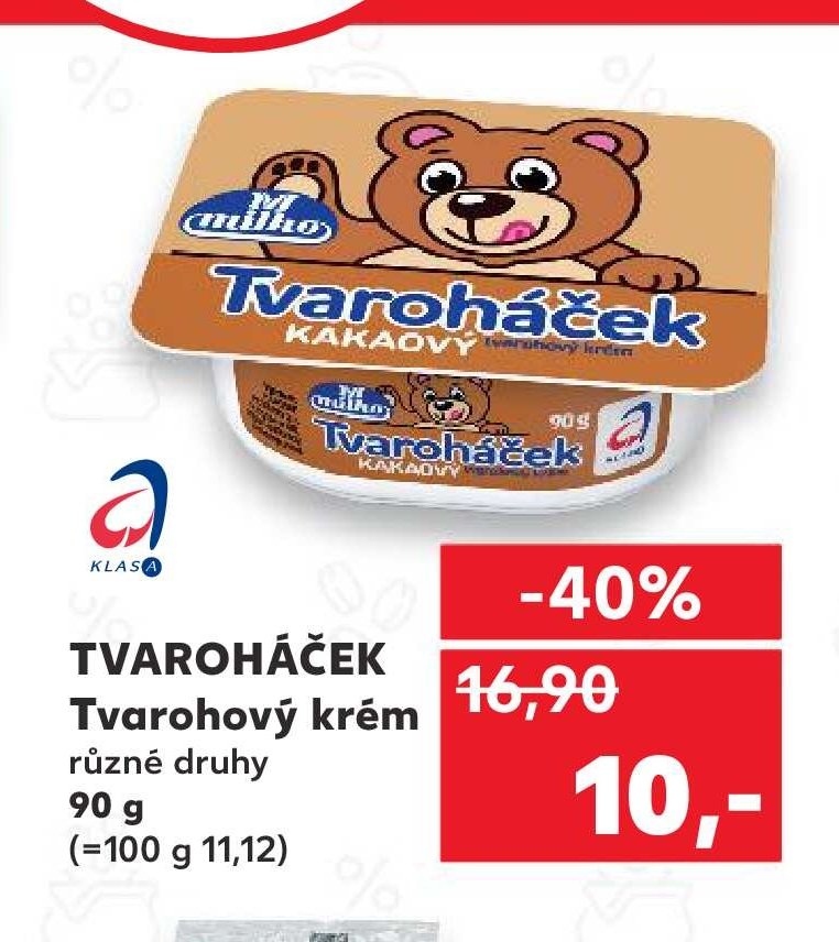 Tvaroháček Tvarohový krém