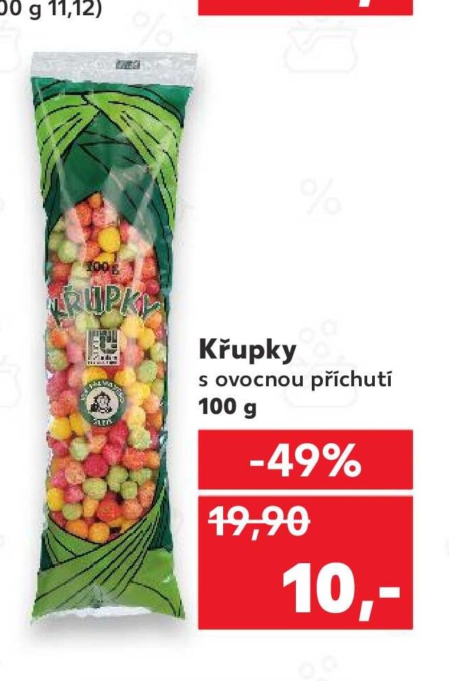 Křupky s ovocnou příchutí