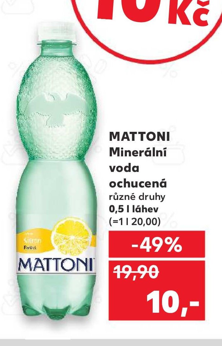 Mattoni Minerální voda ochucená