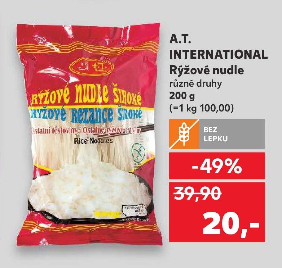 A.T. International Rýžové nudle