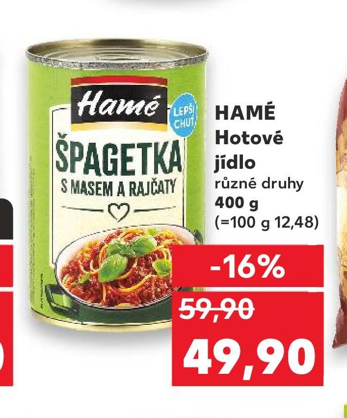 HAMÉ Hotové jídlo