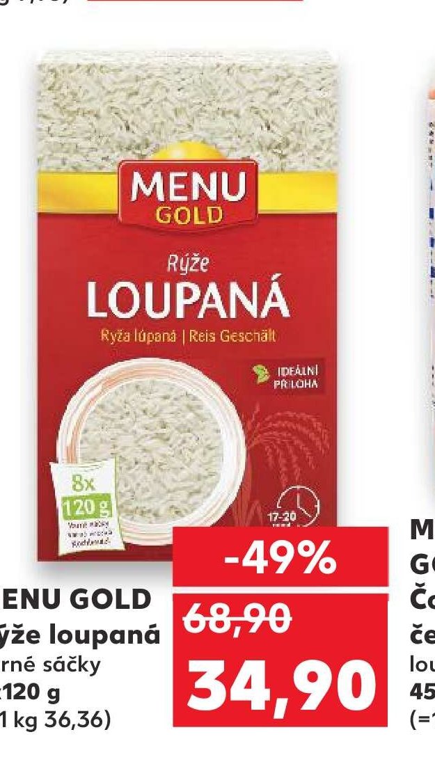 MENU GOLD Rýže loupaná