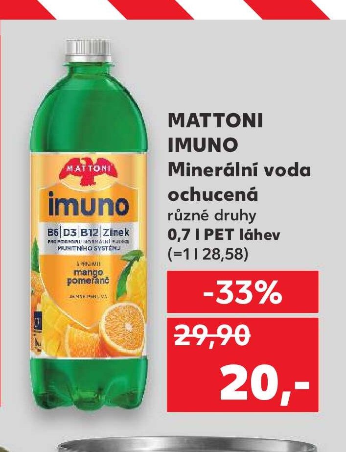 Mattoni Imuno minerální voda