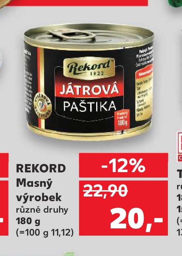 Rekord Masný výrobek