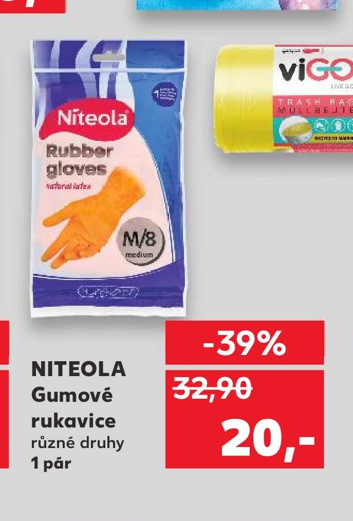 Niteola Gumové rukavice