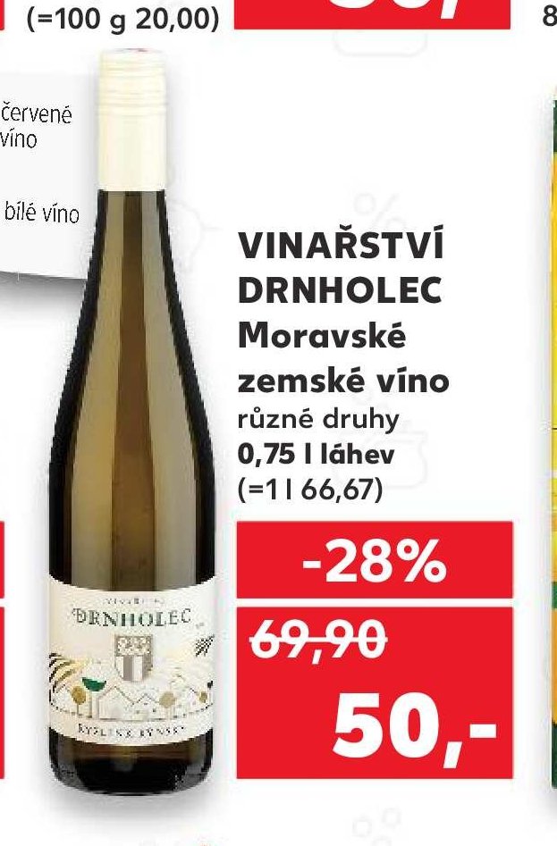 Vinařství Drnholec zemské víno 0,75 l