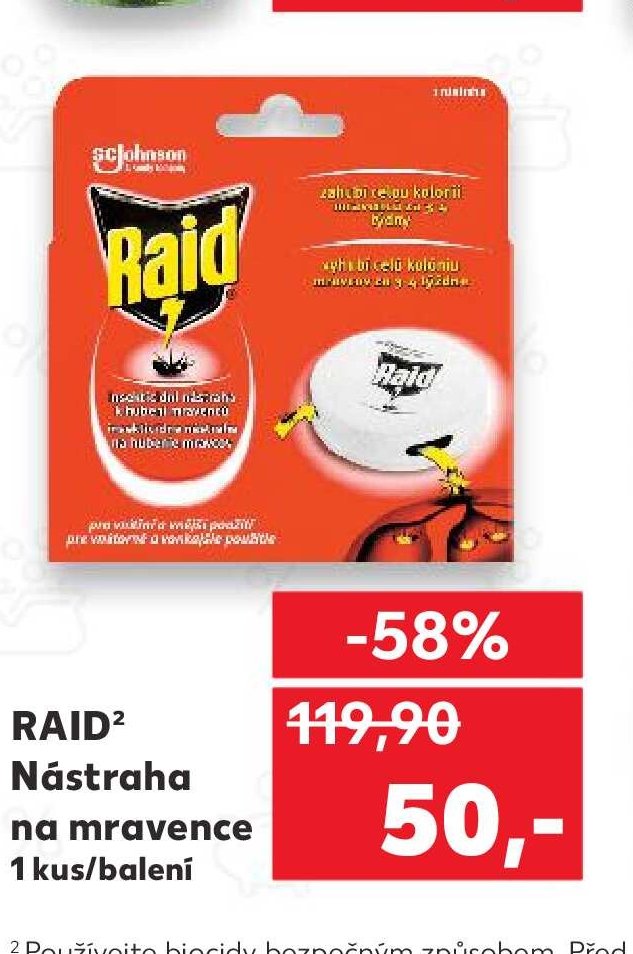 Raid Nástraha na mravence 1 kus