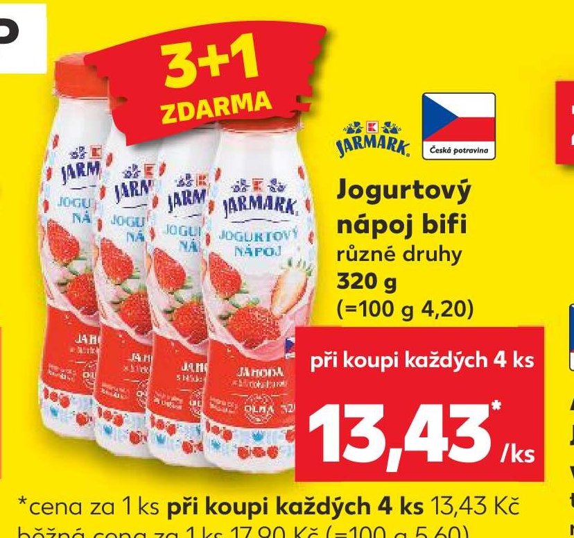 Jarmark Jogurtový nápoj bifi
